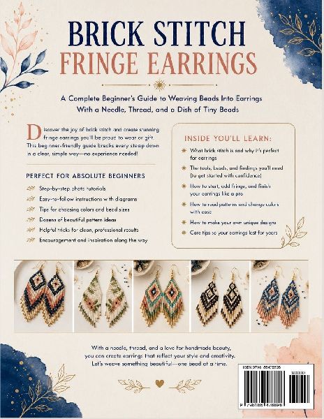 BRICK STITCH FRINGE EARRINGS