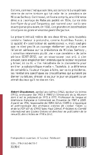 Chronique de la présidence très horrifique du petit Nicolas