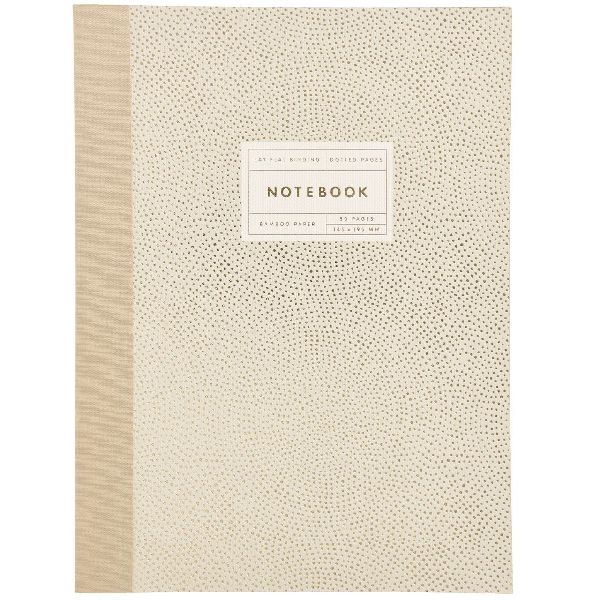 Notizbuch S, Punkte, Gold