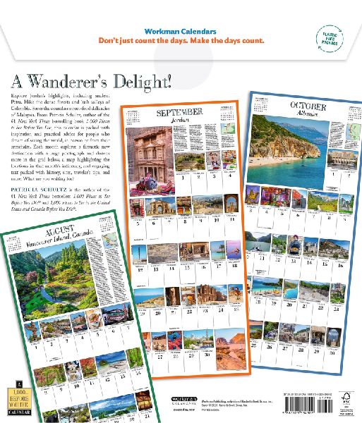 1,000 Places to See Before You Die Picture-A-Day® Wall Calendar 2027
