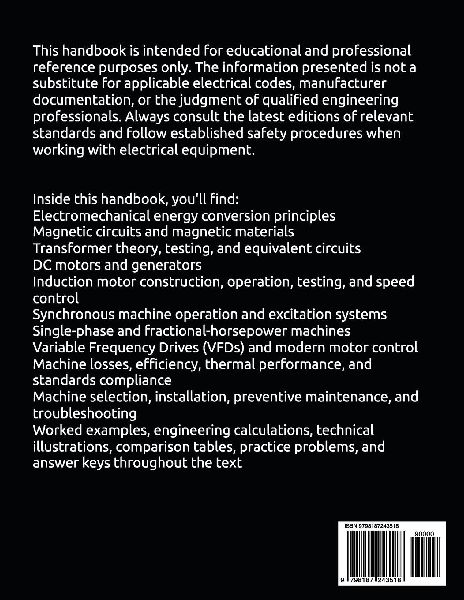 ELECTRIC MACHINERY FUNDAMENTALS HANDBOOK
