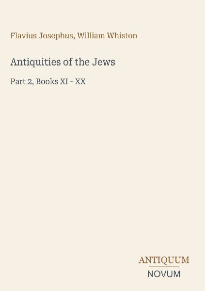 Antiquities of the Jews