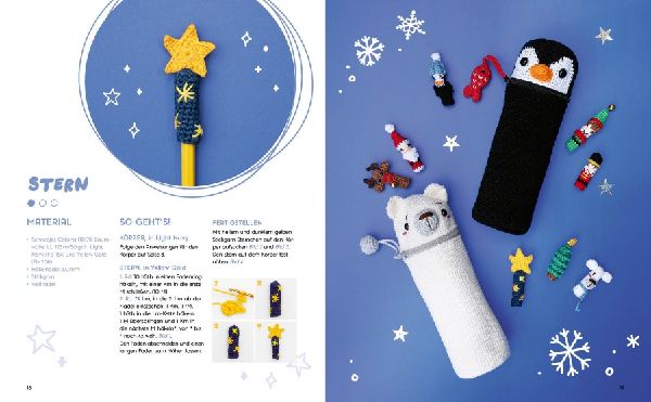Amigurumi Pen Friends - Colorful Christmas