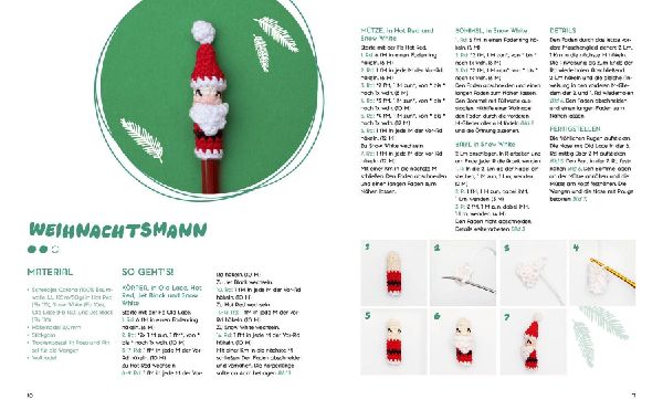 Amigurumi Pen Friends - Colorful Christmas