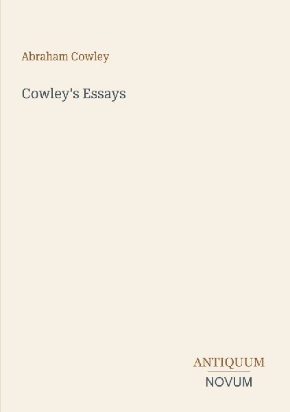 Cowley's Essays