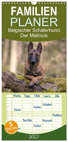 Familienplaner 2027 - Belgischer Schäferhund - Der Malinois m...