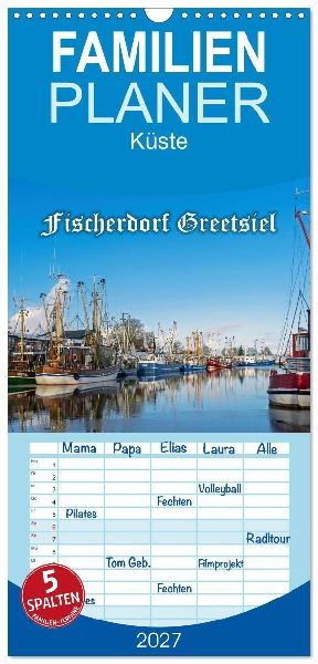 Familienplaner 2027 - Fischerdorf Greetsiel. Bezauberndes Warf...