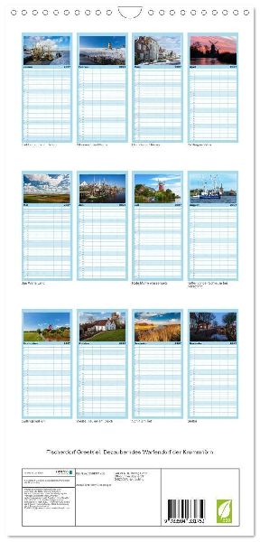 Familienplaner 2027 - Fischerdorf Greetsiel. Bezauberndes Warfendorf der Krummhörn mit 5 Spalten (Wandkalender, 21 x 45 cm) CALVENDO