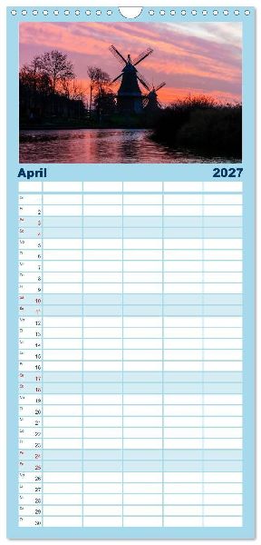Familienplaner 2027 - Fischerdorf Greetsiel. Bezauberndes Warfendorf der Krummhörn mit 5 Spalten (Wandkalender, 21 x 45 cm) CALVENDO