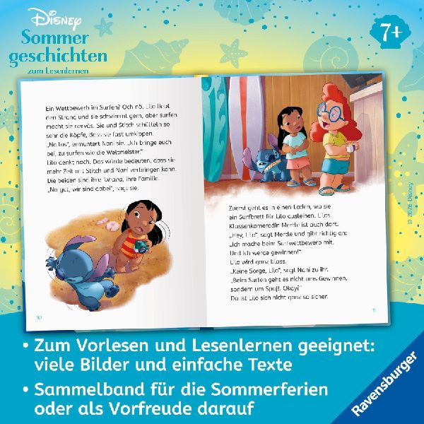 Disney Sommergeschichten - Erstlesebuch ab 7 Jahren zum Lesenlernen