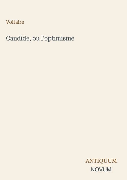 Candide, ou l'optimisme
