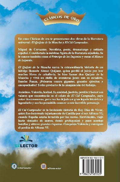 El Quijote de la mancha y Cid campeador,