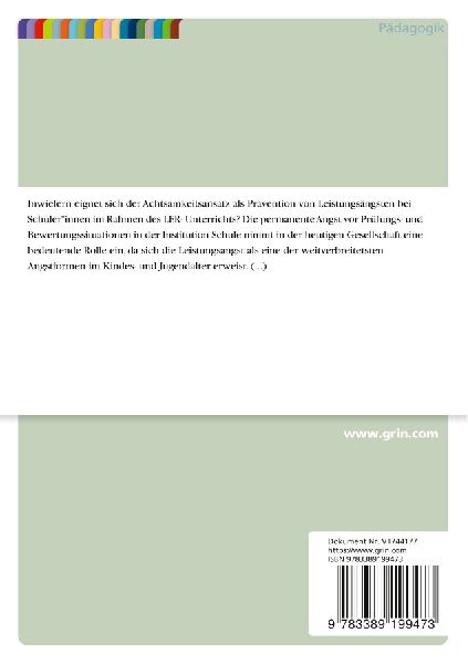 Der Achtsamkeitsansatz als Prävention von Leistungsängsten bei Schüler*innen im Rahmen des LER-Unterrichts