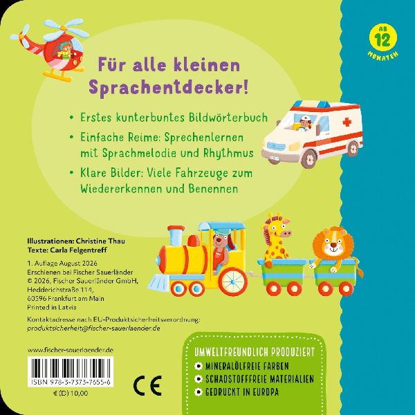 Kennst du das? Babys erstes Bildwörterbuch: Alle meine Fahrzeuge