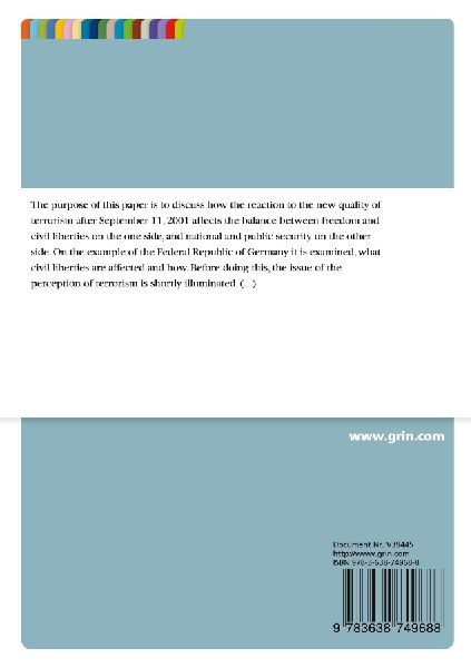 Terrorism and the balance between freedom and security