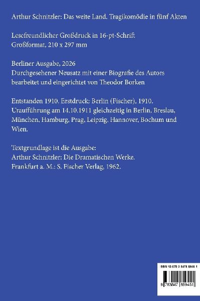 Das weite Land (Großdruck)