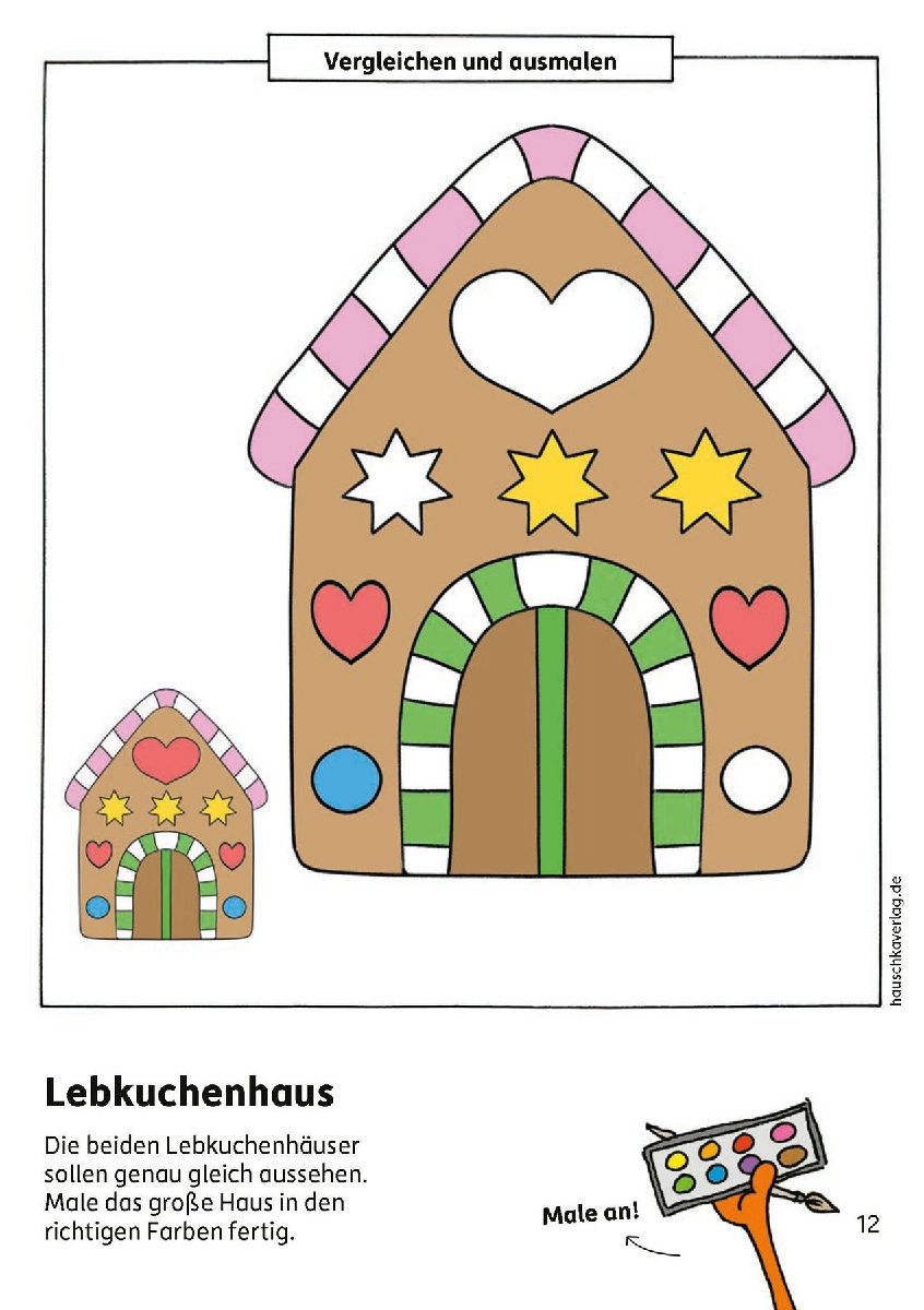 Weihnachtsrätsel - Kunterbunter Kindergartenblock ab 3 Jahre