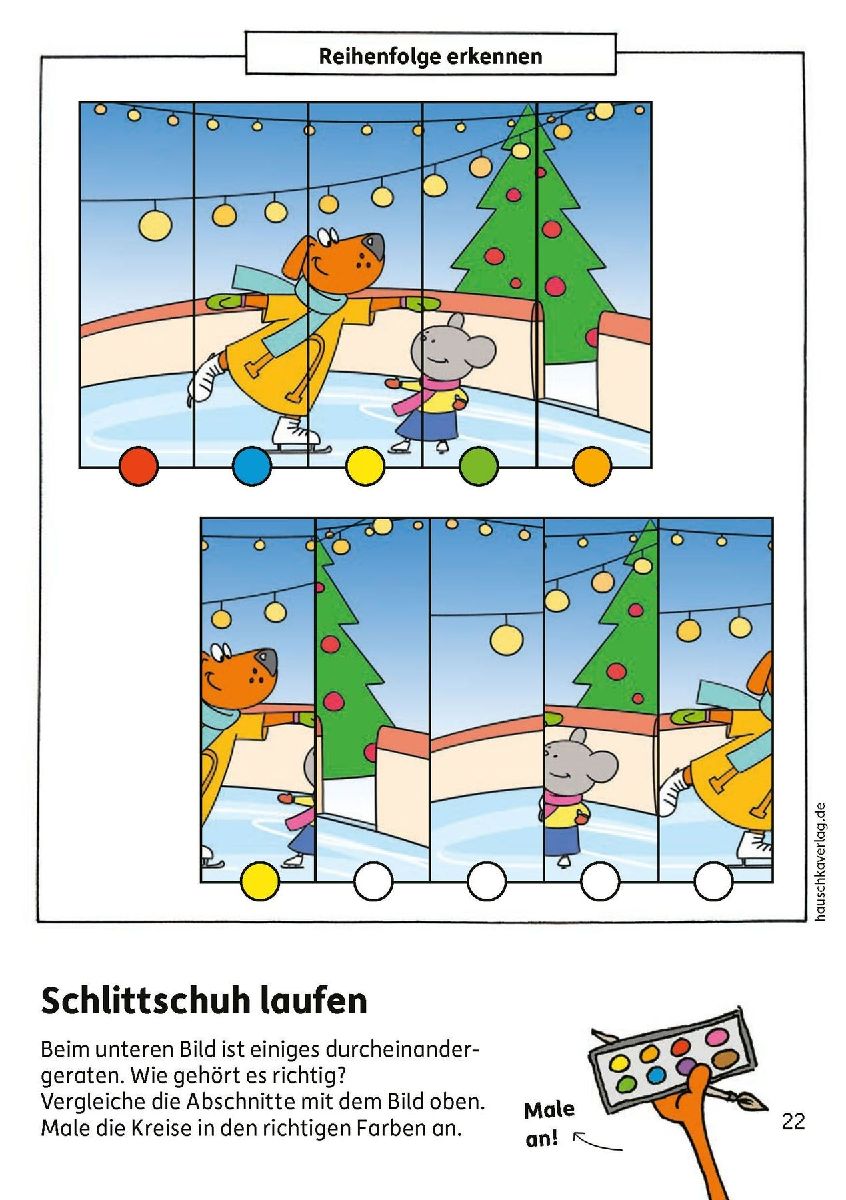 Weihnachtsrätsel - Kunterbunter Vorschulblock ab 5 Jahre