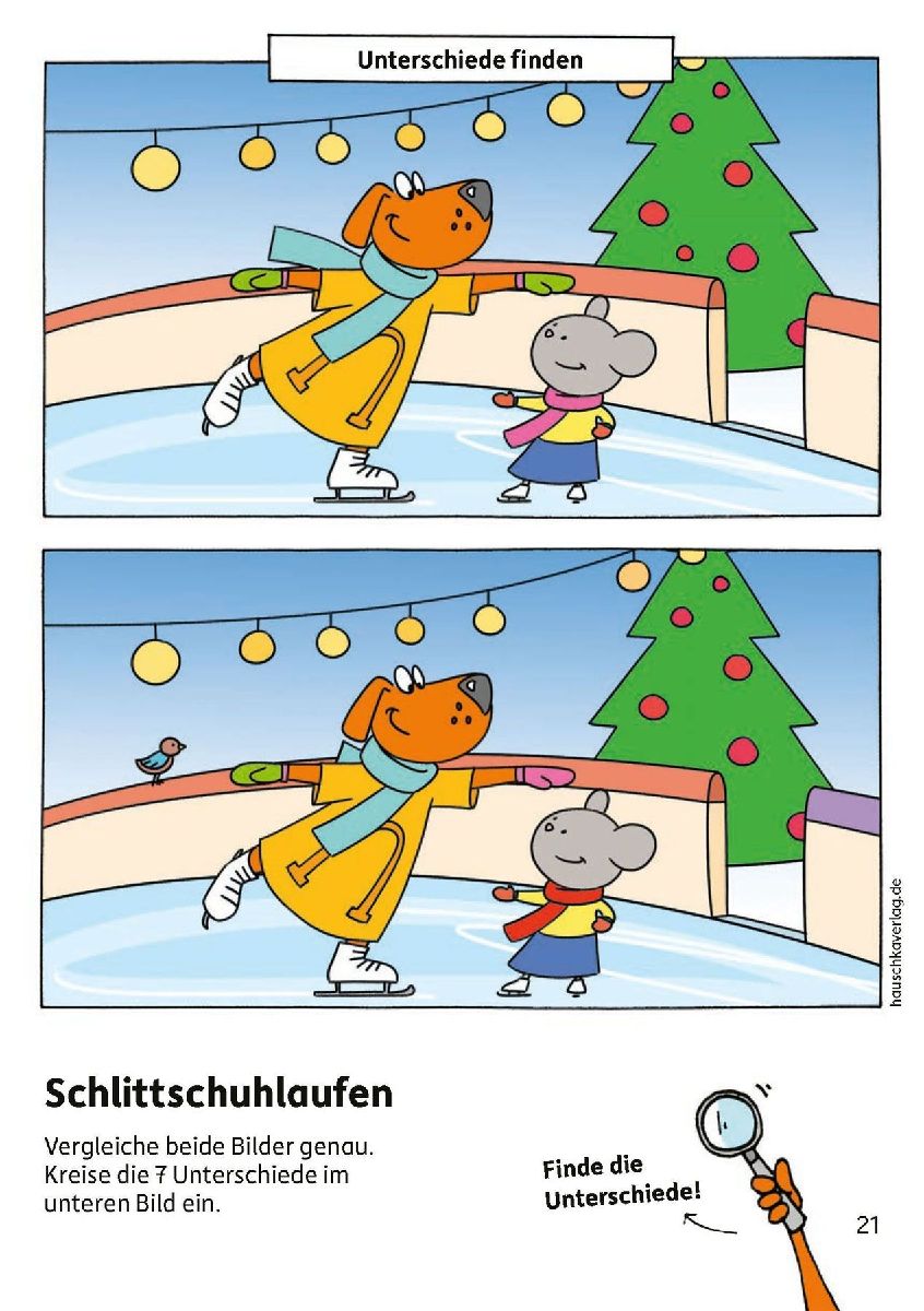 Weihnachtsrätsel - Kunterbunter Kindergartenblock ab 4 Jahre