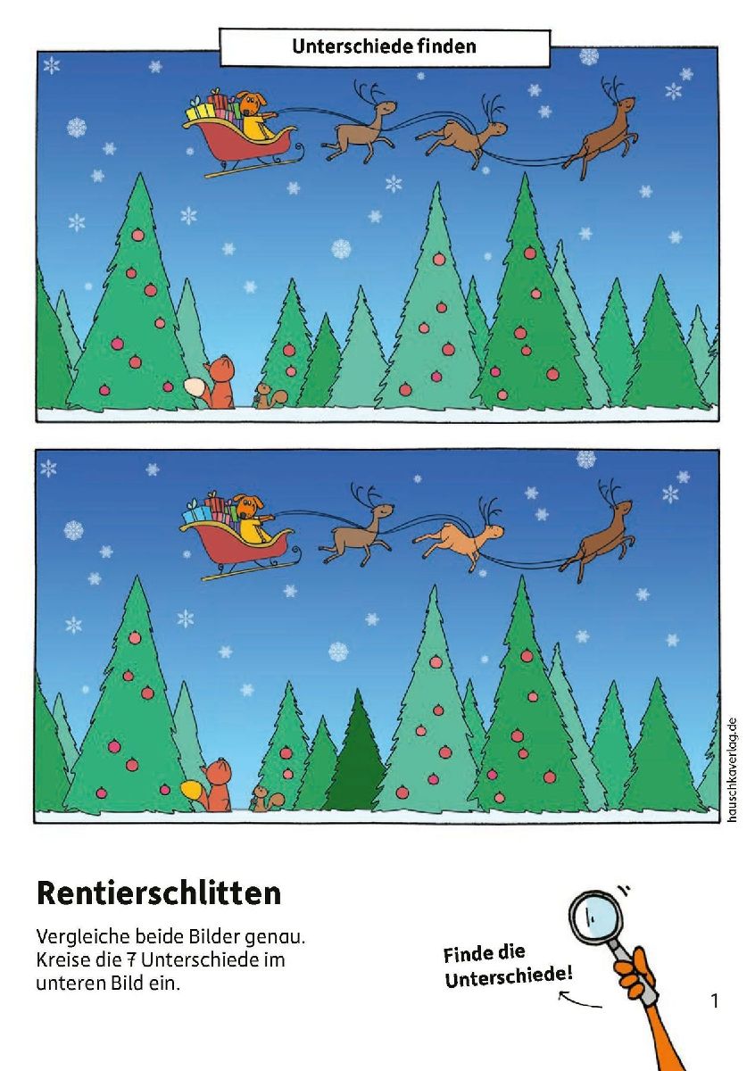 Weihnachtsrätsel - Kunterbunter Vorschulblock ab 5 Jahre