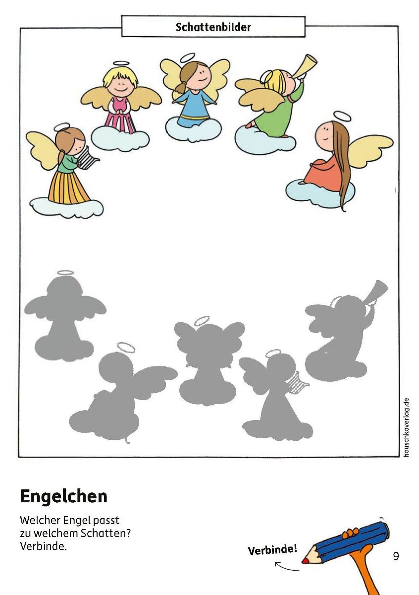Weihnachtsrätsel - Kunterbunter Kindergartenblock ab 4 Jahre