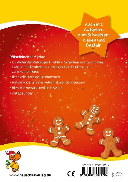 Weihnachtsrätsel - Rätselblock ab 6 Jahre