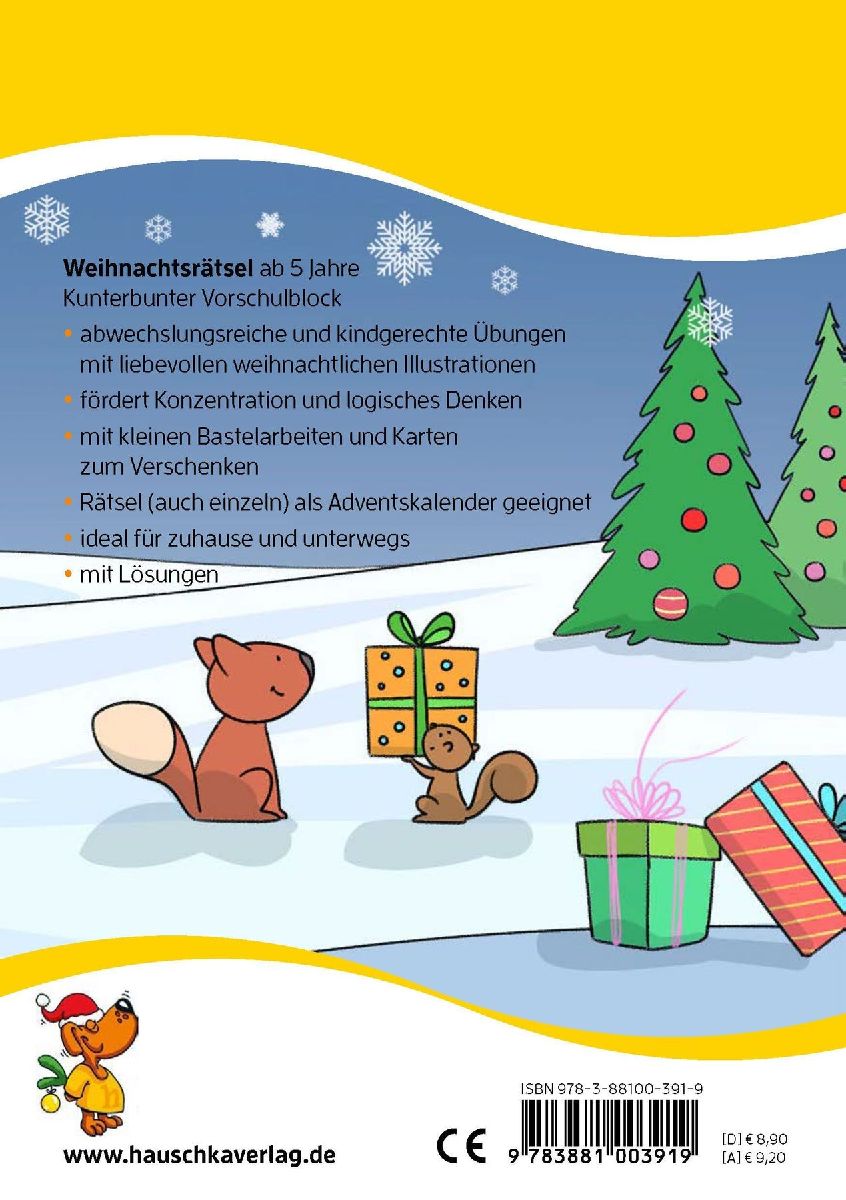 Weihnachtsrätsel - Kunterbunter Vorschulblock ab 5 Jahre