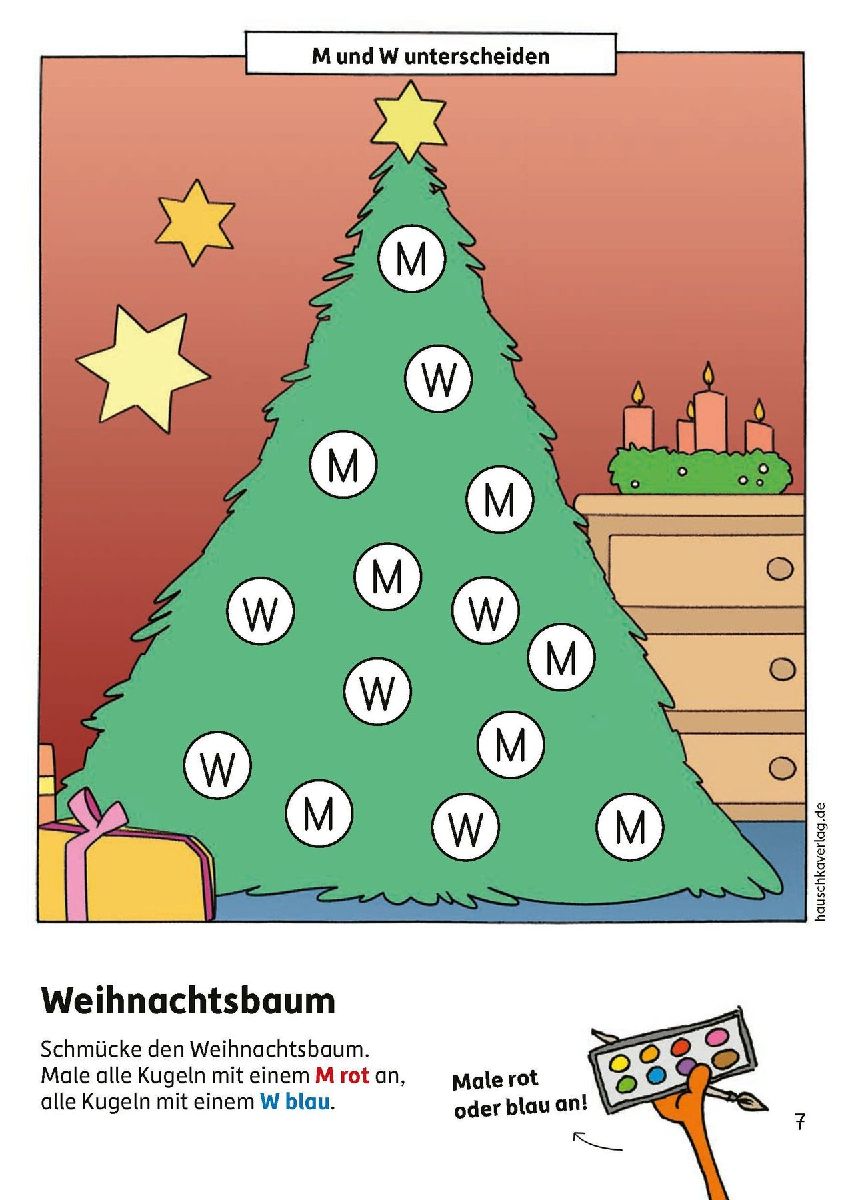 Weihnachtsrätsel - Kunterbunter Vorschulblock ab 5 Jahre