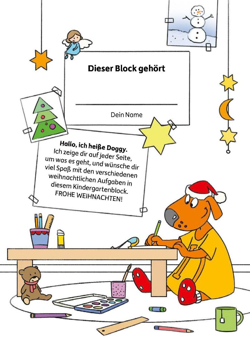 Weihnachtsrätsel - Kunterbunter Kindergartenblock ab 4 Jahre