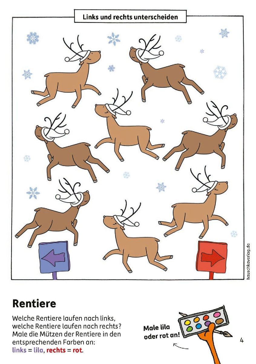 Weihnachtsrätsel - Kunterbunter Vorschulblock ab 5 Jahre