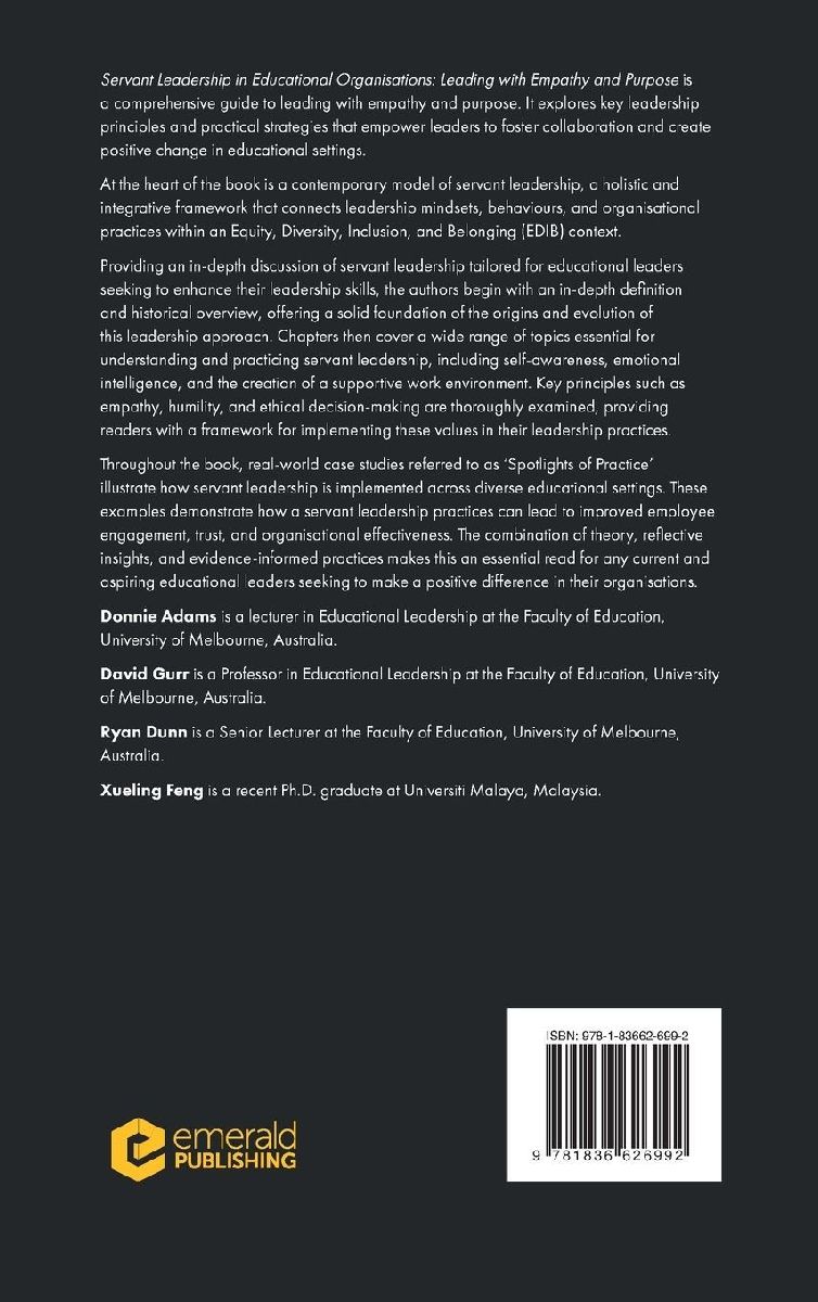 Servant Leadership in Educational Organisations
