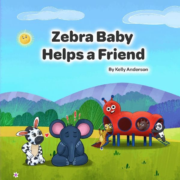 Zebra Baby Helps a Friend