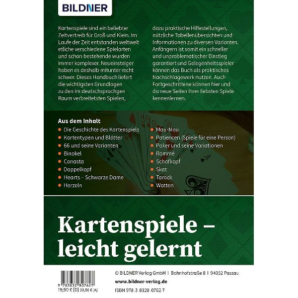 Kartenspiele - leicht gelernt