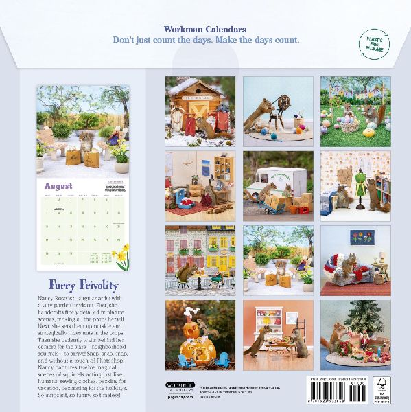 Secret Life of Squirrels Wall Calendar 2027