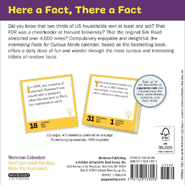 Interesting Facts for Curious Minds Page-A-Day® Calendar 2027
