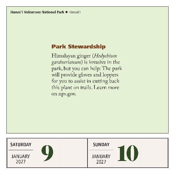 National Parks Page-A-Day® Calendar 2027
