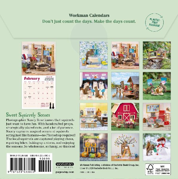 Secret Life of Squirrels Mini Calendar 2027