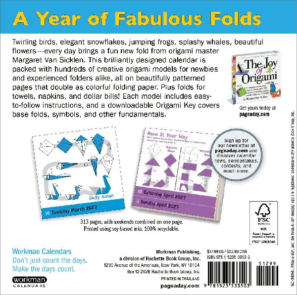 Origami Page-A-Day® Calendar 2027