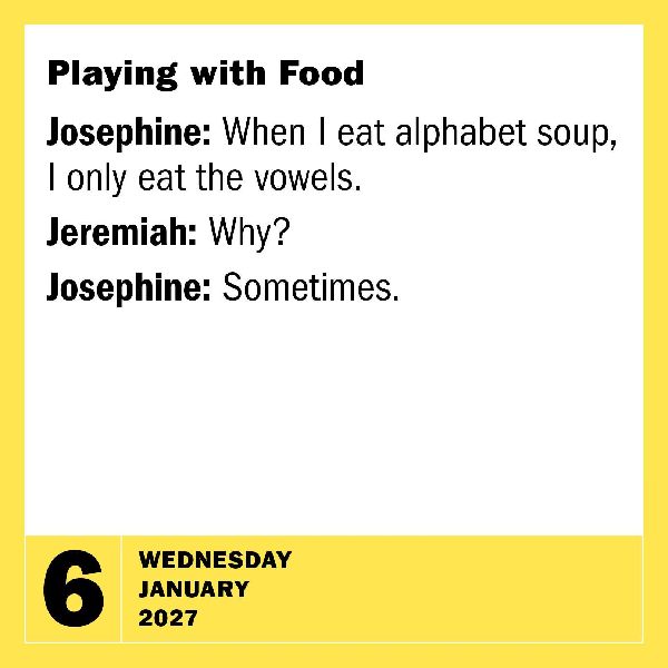 290 Bad Jokes & 75 Punderful Puns Page-A-Day® Calendar 2027