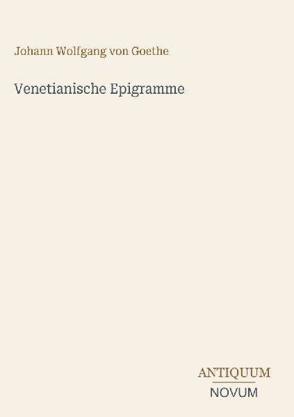 Venetianische Epigramme