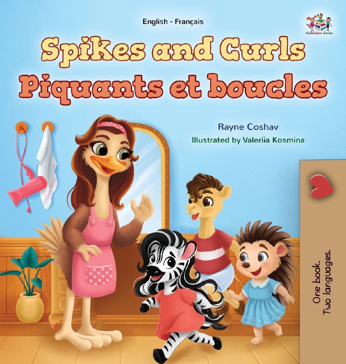 Spikes and Curls (English French Bilingual Kids Book)