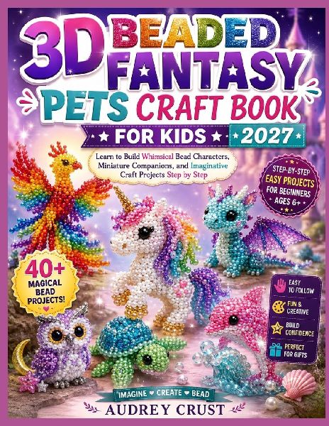 3D BEADED FANTASY PETS CRAFT BOOK FOR KIDS 2027