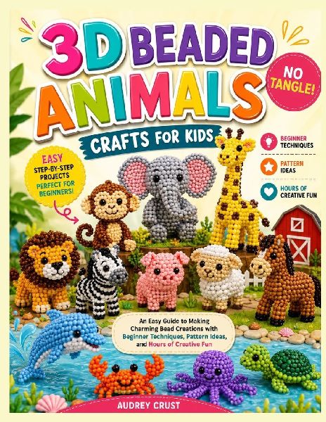 3D BEADED ANIMALS CRAFTS FOR KIDS