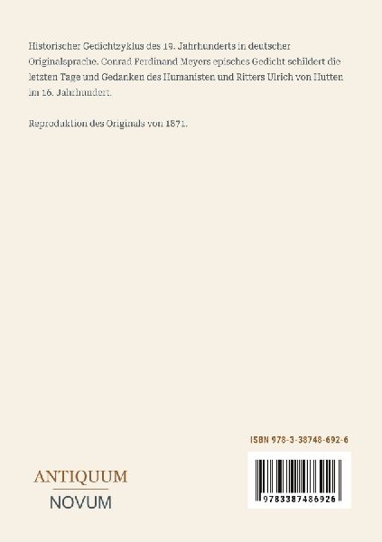 Huttens letzte Tage