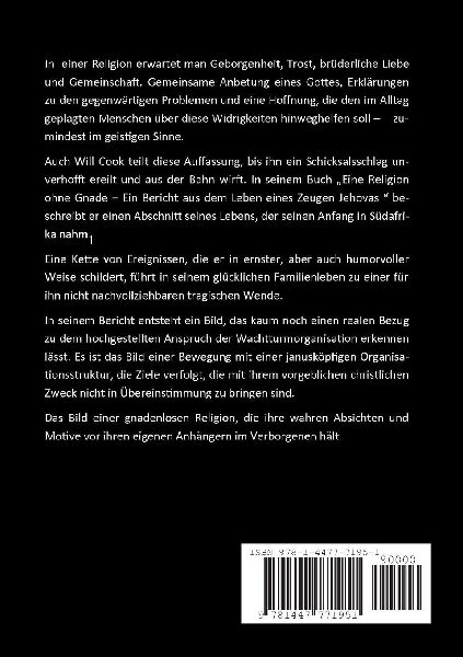 Religion ohne Gnade - ein Bericht aus dem Leben eines Zeugen Jehovas