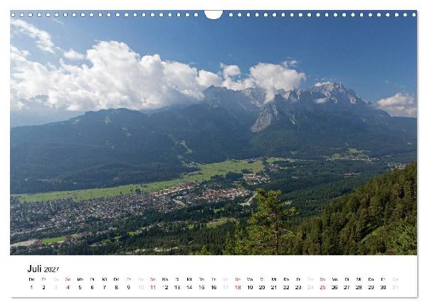 Zugspitz-Impressionen (Wandkalender 2027 DIN A3 quer), CALVENDO Monatskalender