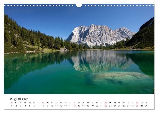 Zugspitz-Impressionen (Wandkalender 2027 DIN A3 quer), CALVENDO Monatskalender