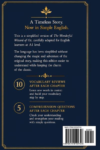The Wonderful Wizard of Oz - Simplified for English Learners (A1) | Graded Reader with Vocabulary