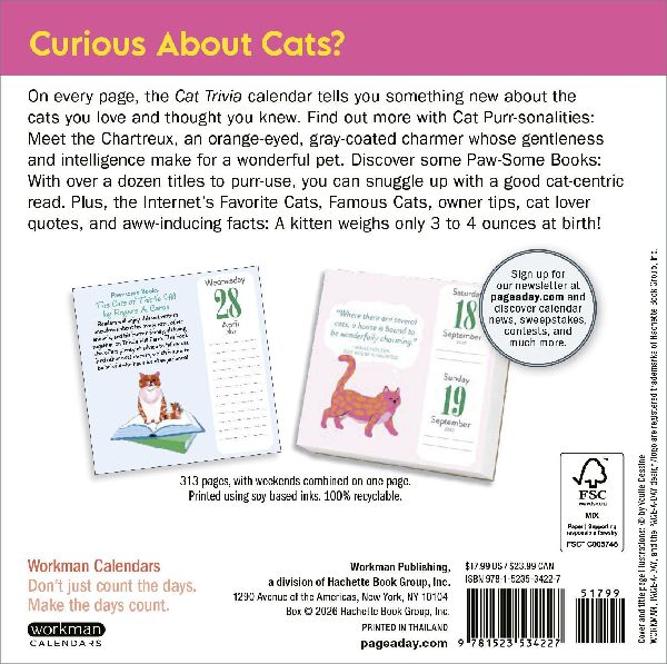Cat Trivia Page-A-Day(r) Calendar 2027