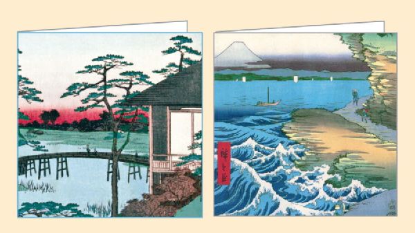 Hiroshige Mini FlipTop Notecard Box